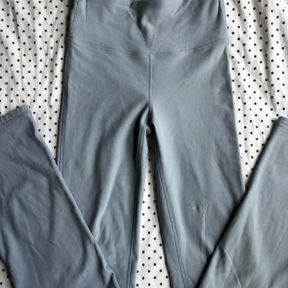 Light Blue Insulated Flare Leggings